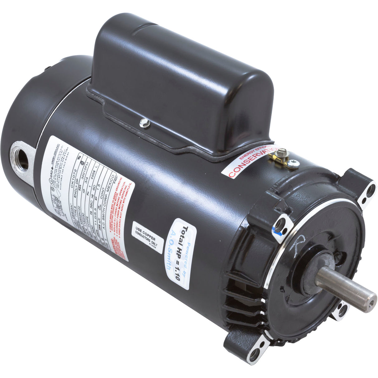 Motor, Century, 0.75hp, 115v/230v, 1-Spd, 56Cfr, C-Face Key : CK1072