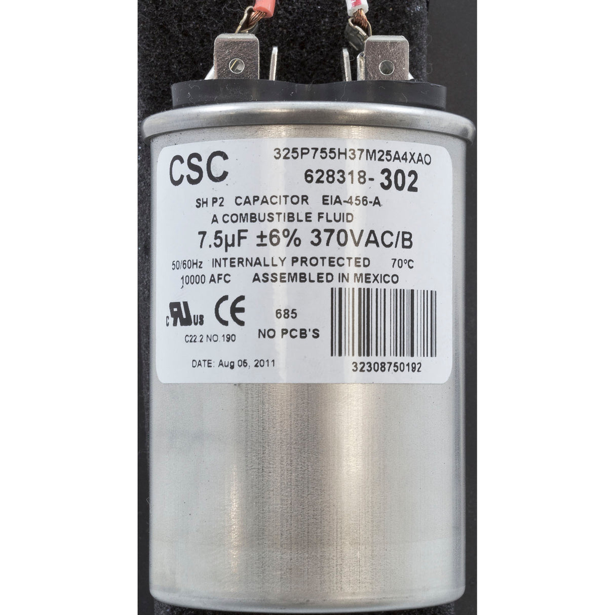 Motor, Century, 0.5hp, 115v/230v, 1-Spd, 56Cfr, C-Face Thd, EE : CT1052