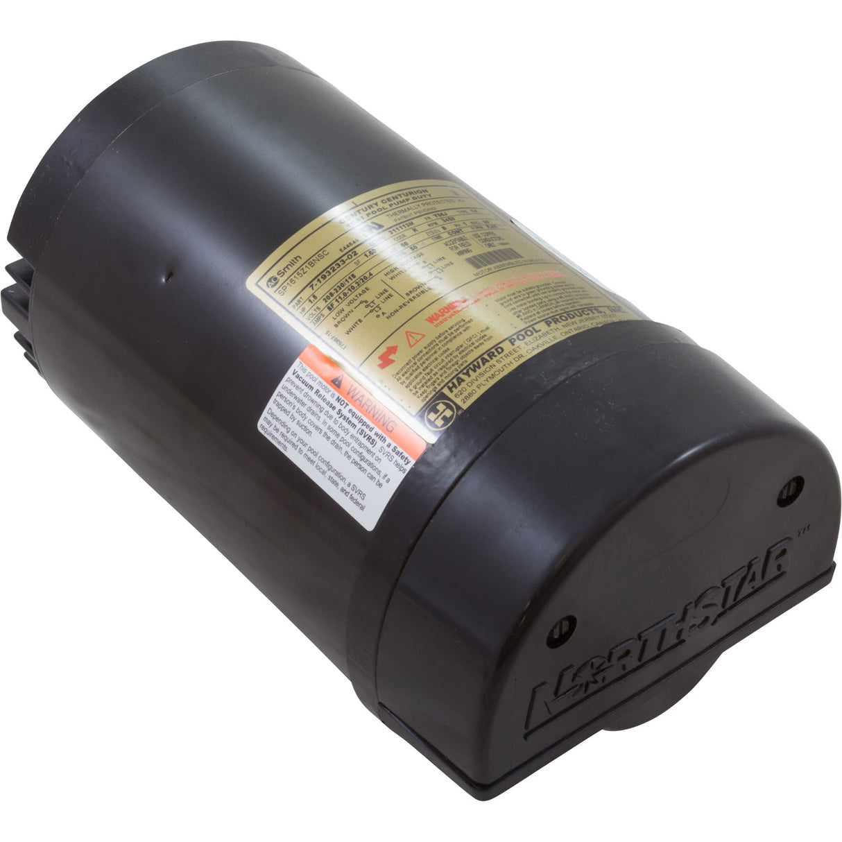 Motor, Hayward NorthStar SP4000, 1.5hp, 1-Spd, Full Rated, EE : SPX1615Z1BNS