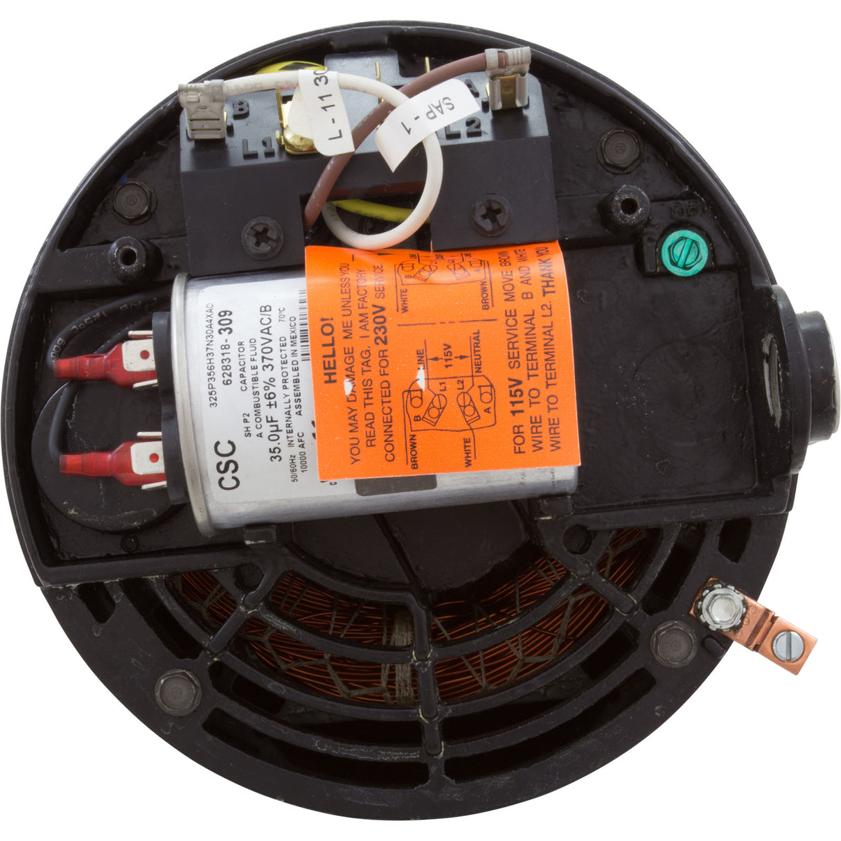 Motor, Hayward NorthStar SP4000, 1.5hp, 1-Spd, Full Rated, EE : SPX1615Z1BNS