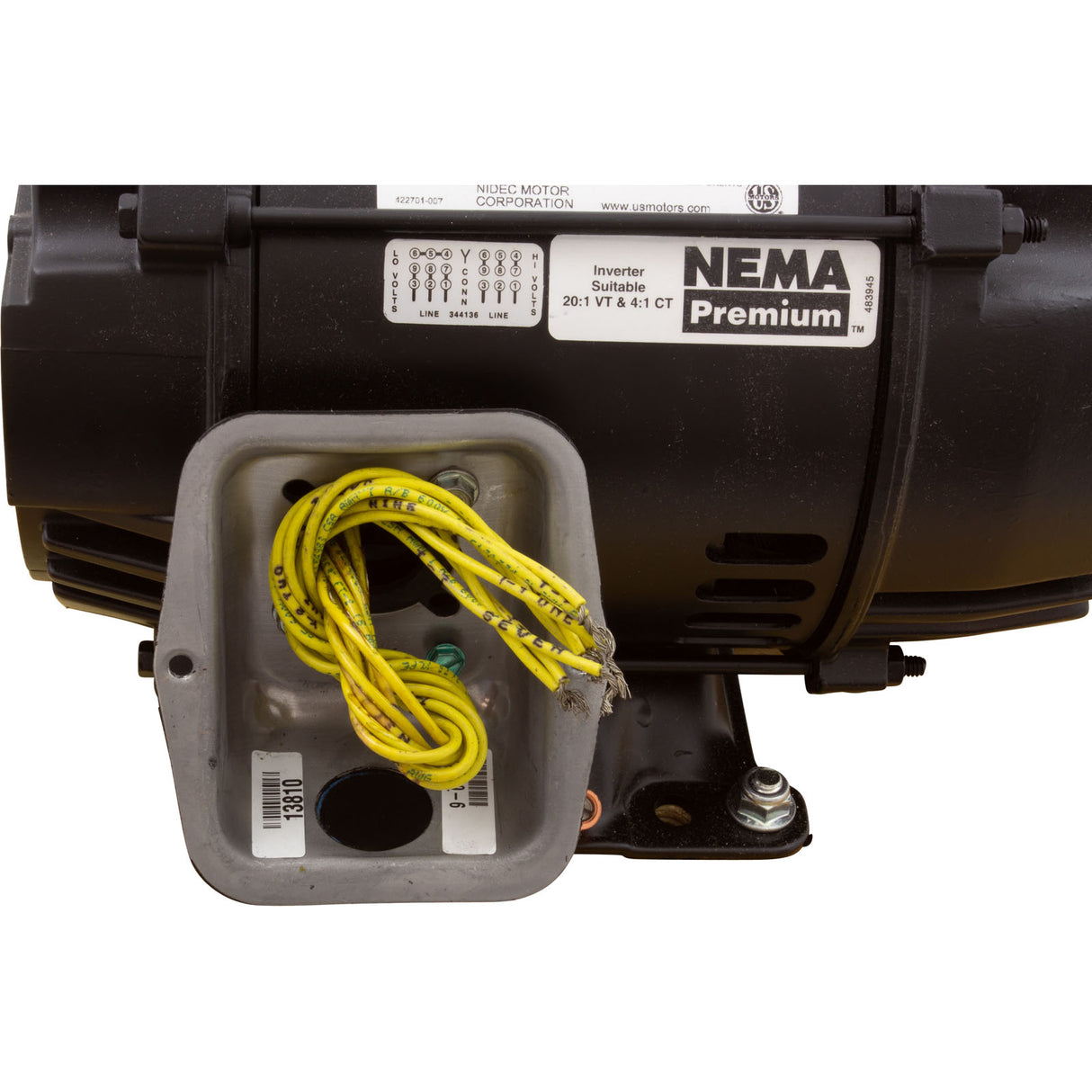 Motor, US Motor, 7.5hp, 208-230v/460v, 1-Speed, 3 Phase : EEQK750 - Nidec Motor Corp/US Motors - 786382110703 - PartsForSpas.com