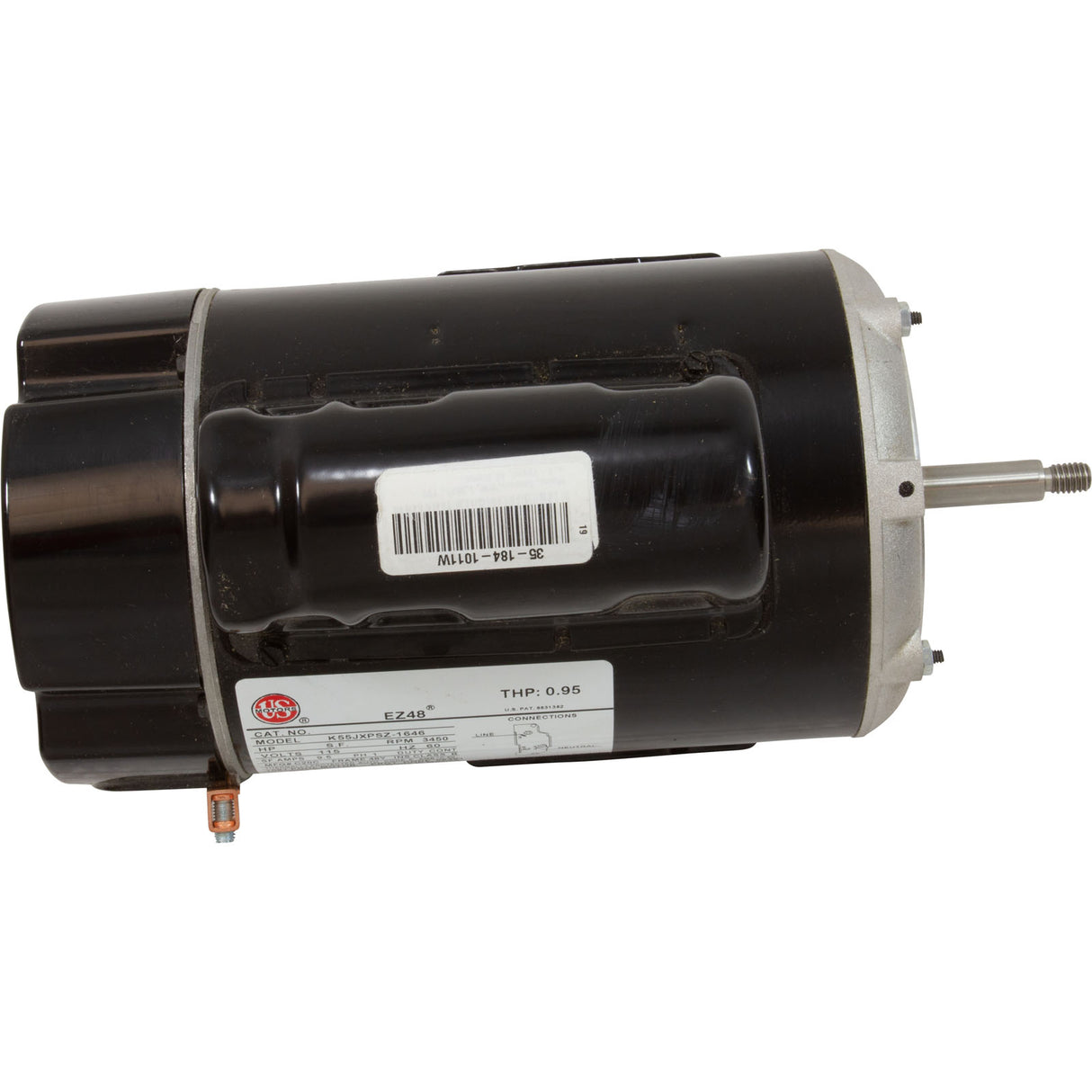 Motor, US Motor/WW, 1.0hp, 115v, 1-Speed, 48 Frame :