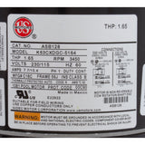 Motor, US Motor, 1.0 Horsepower, Threaded, Fullrate, 115/230 : ASB128