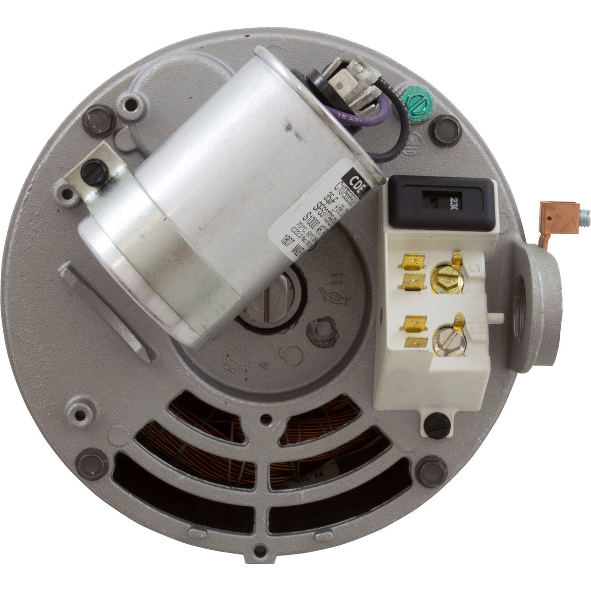 Motor, US Motor, 1.0 Horsepower, Threaded, Fullrate, 115/230 : ASB128
