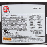 Motor, US Motor, 1.0hp, SQFL, Fullrate, 115/208/230v, 56Y, EE : ASB841