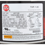 Motor, US Motor, 1.0hp, Threaded, Fullrate, 115/230v, 56J : AST165