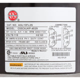 Motor, US Motor, 1.0 Horsepower, ThruBolt, 2-Speed, 115v, 48Y : AGL10FL2S
