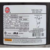Motor, Nidec/US Motor, 2.5hp, 230v, 1-Speed, 48Y Frame : SPH25FL1