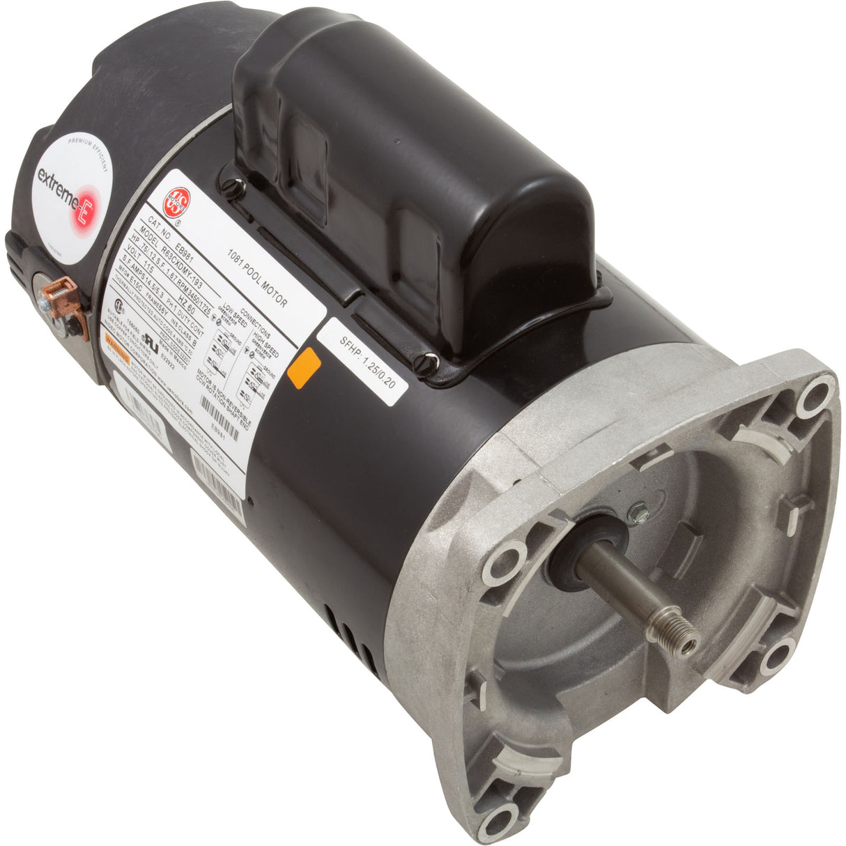 Motor, Nidec/US Motor, 0.75hp, 115v, 2-Spd, 56Yfr, SQFL, Full : EB981