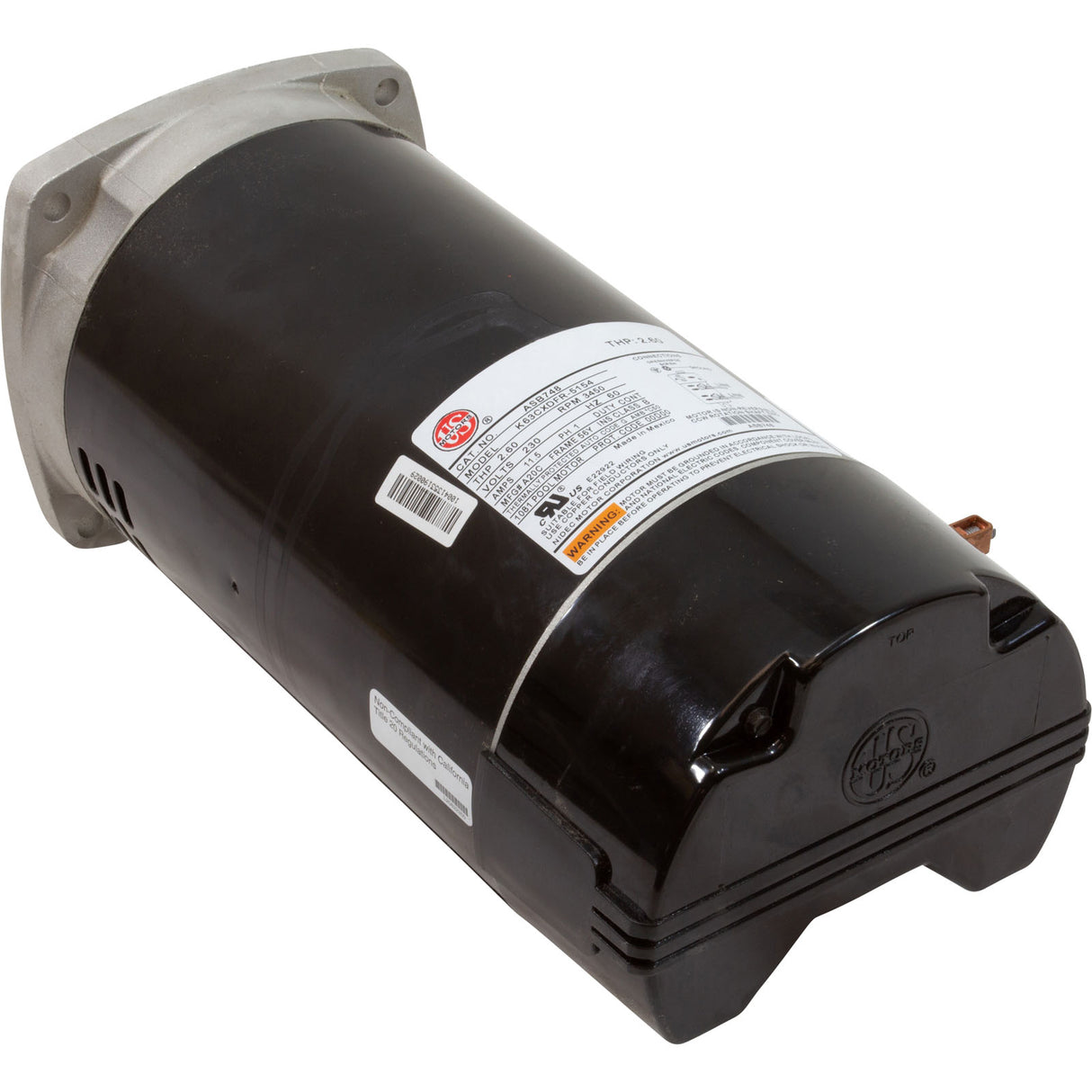 Motor, US Motor, 2.0hp, 230v, 56YFr, SQFL, Full Rated : ASB748