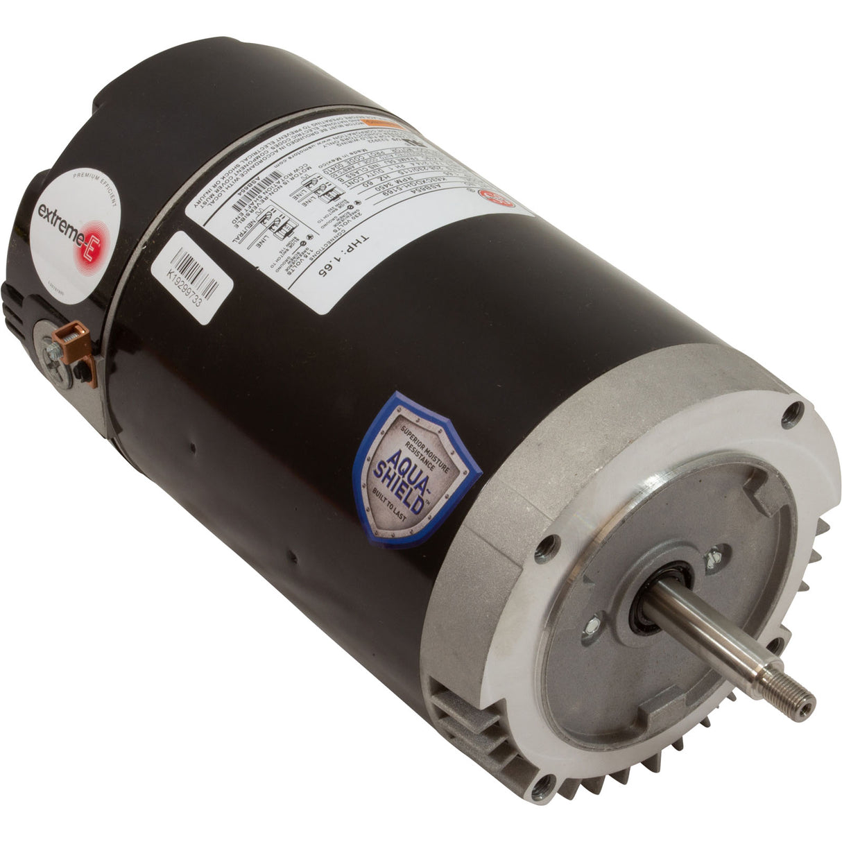 Motor, US Motor, 1.0hp, 115/208-230v, 56JFr, C-Face, Full, PE : ASB654