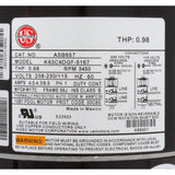 Motor, Nidec/USMtr, 0.5hp, 115/230v, 1Spd, 56Jfr, CFace, Thd, Full : ASB657