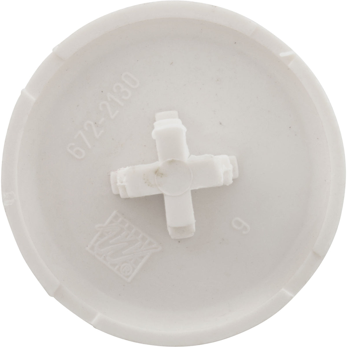 Air Injector Cap, WW, Low Profile, 1-3/4"fd, White : 672-2130