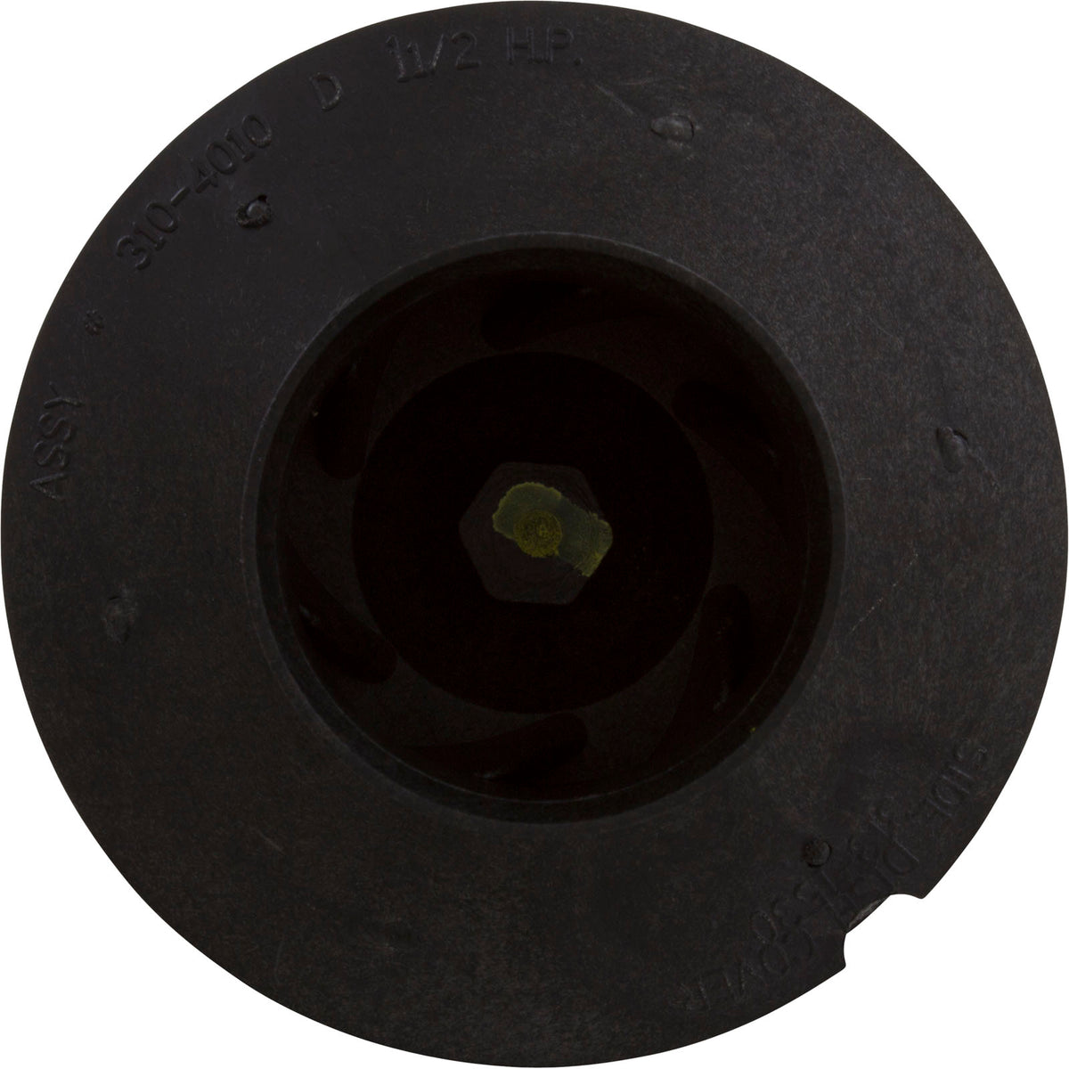 Impeller, WW HiFlo, Side Discharge, 1.5 Horsepower (Yellow) : 310-4010 - Waterway Plastics - 8.06105E+11 - PartsForSpas.com