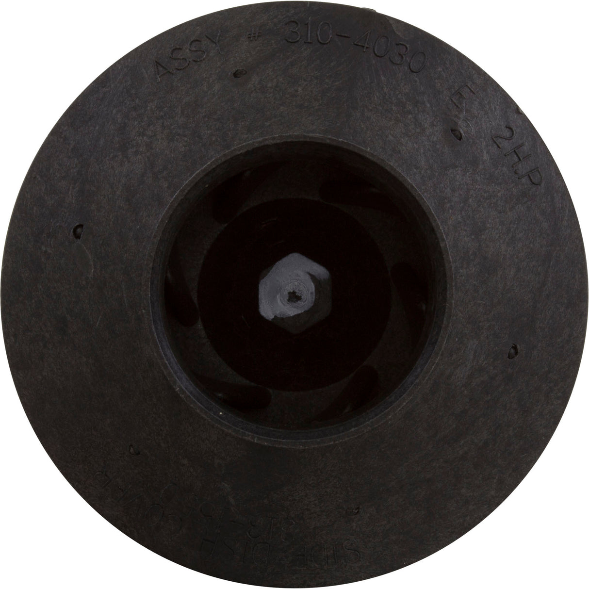 Impeller, WW HiFlo, Side Discharge, 2.0 Horsepower (White) : 310-4030 - Waterway Plastics - 806105063212 - PartsForSpas.com