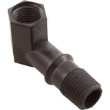 90 Elbow, Little Giant, Outlet, 1/4"fpt x 1/4"mpt, Black : 943470
