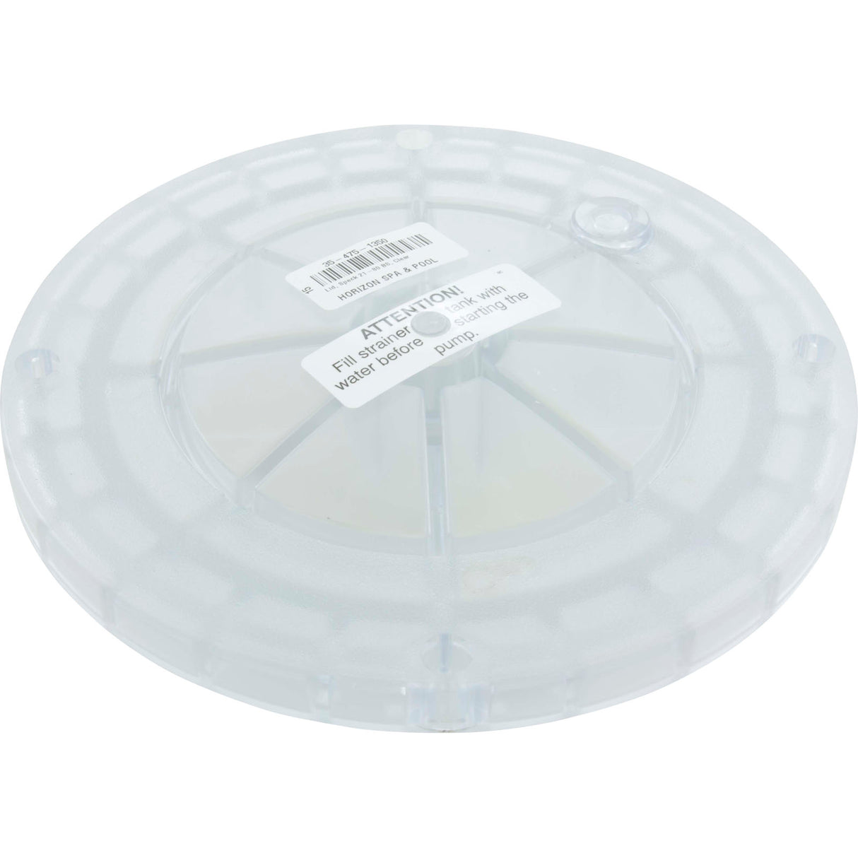 Lid, Speck 21-80 BS, Clear : 2920916000