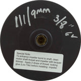 Impeller, Speck E90-IV, 2.0 Total Horsepower, 111/9mm : 2921923094 - Speck Pumps - 2921923094 - PartsForSpas.com