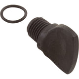 Drain Plug, Filters/Pumps, w/O-Ring, 1/4", Blk, Generic : 25357-054-000 - Custom Molded Products - 849640004371 - PartsForSpas.com