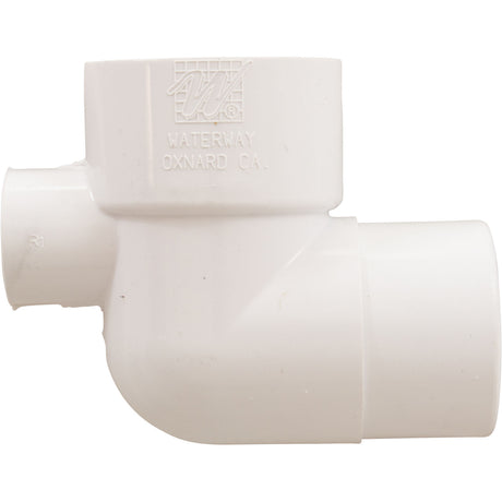 90 Street Ell 1.5"S X 1.5"Spg X 1/2"S Outlet : 411-4080 - Waterway Plastics - 8.06105E+11 - PartsForSpas.com