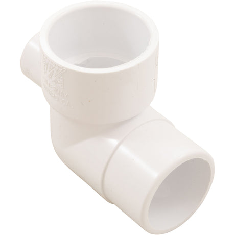 90 Street Ell 1.5"S X 1.5"Spg X 1/2"S Outlet : 411-4080 - Waterway Plastics - 8.06105E+11 - PartsForSpas.com