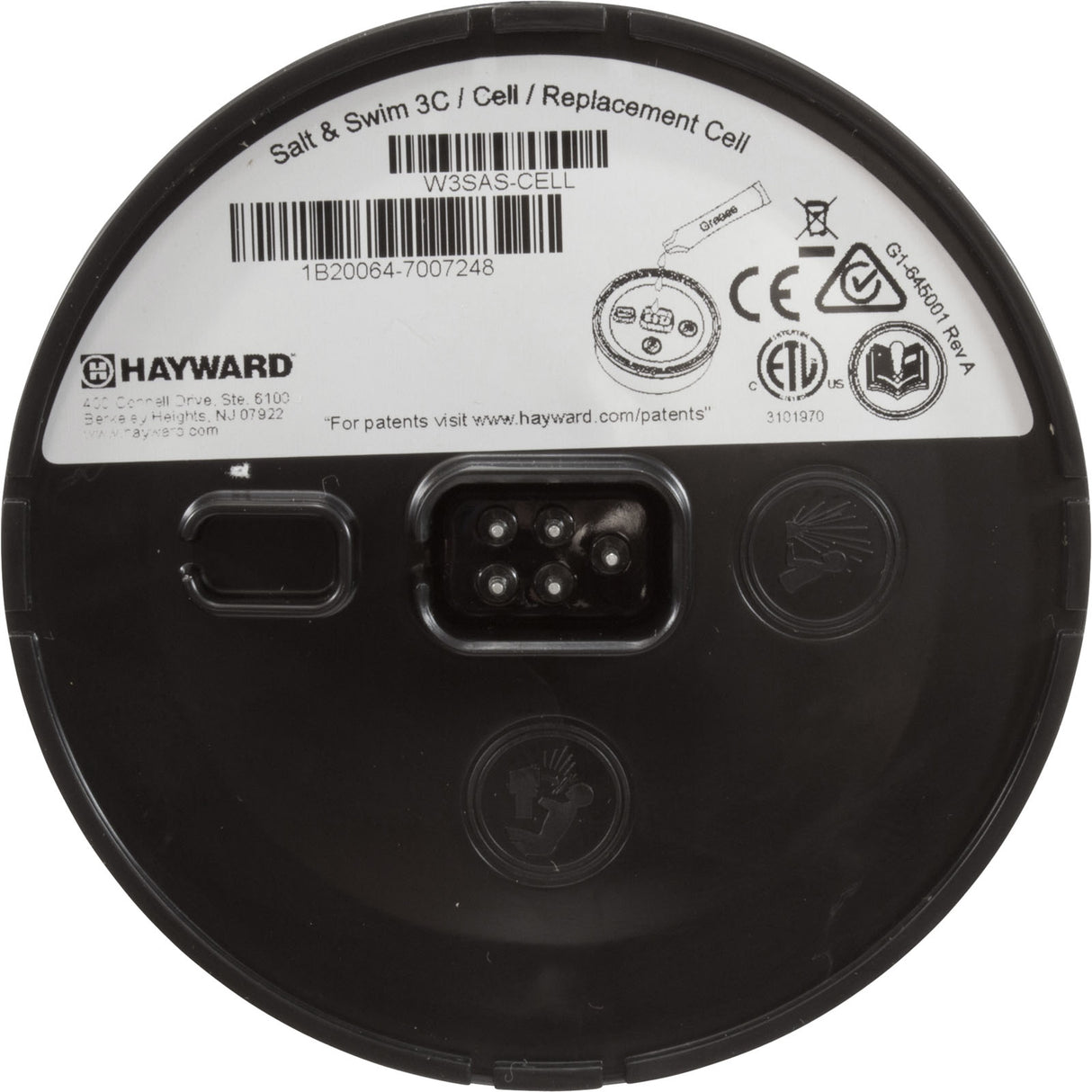 Replacement Cell, Hayward Salt & Swim 3C, 30K Gallons : W3SAS-CELL - Hayward - 0610377388221 - PartsForSpas.com