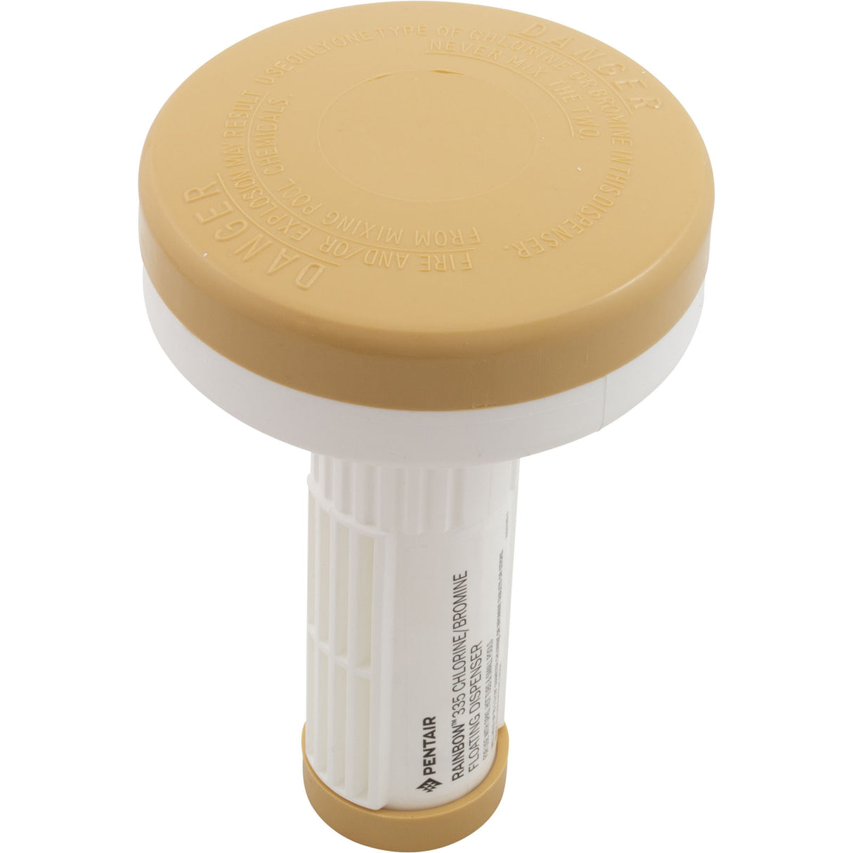 Tablet Dispenser, Rainbow 335, 1" Tabs, Floating, Tan : R171090 - Rainbow/Pentair - R171090 - PartsForSpas.com