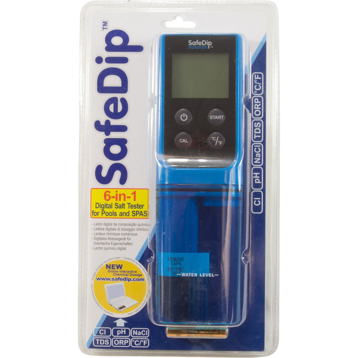 Digital Test Meter, Solaxx SafeDip, 6 in 1 : MET20A - Solaxx - 859535002047 - PartsForSpas.com