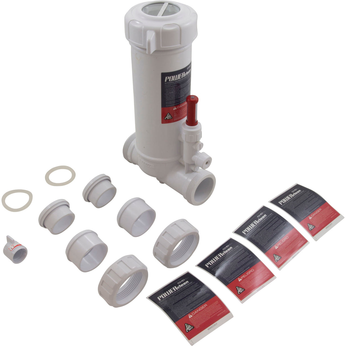 Chlorinator, CMP, PowerClean Ultra, with Clear Glass Lid : 25280-100-000 - Custom Molded Products - 849640003664 - PartsForSpas.com