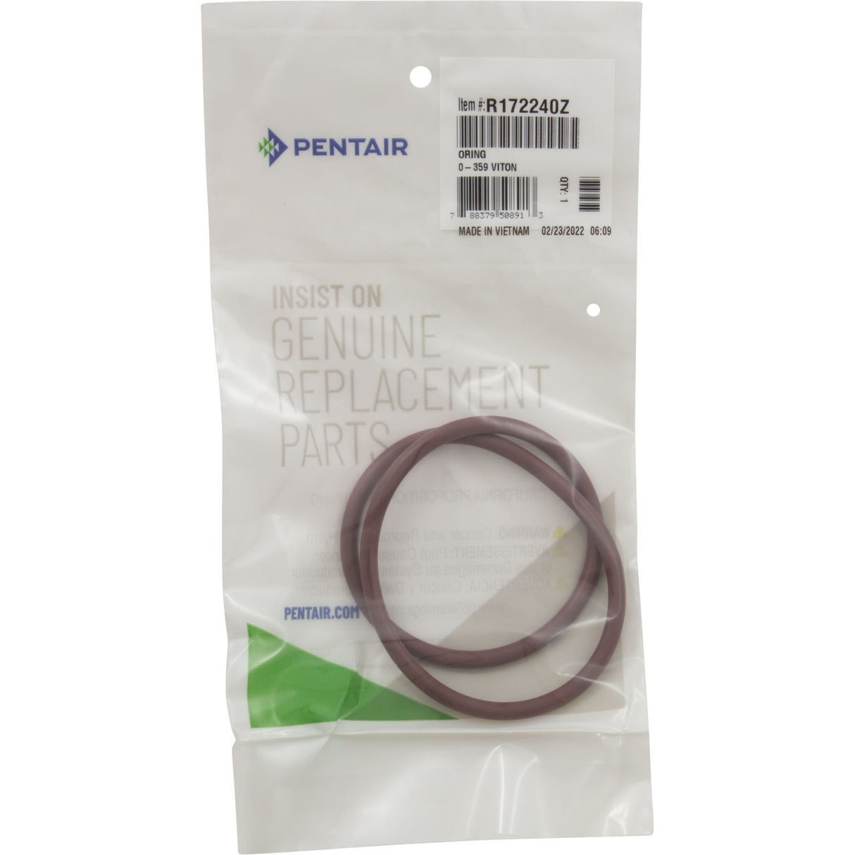 Lid O-Ring, Viton, Pentair HC-3315/3330/3340 Automatic Feeders : R172240Z - Pentair - 788379508913 - PartsForSpas.com