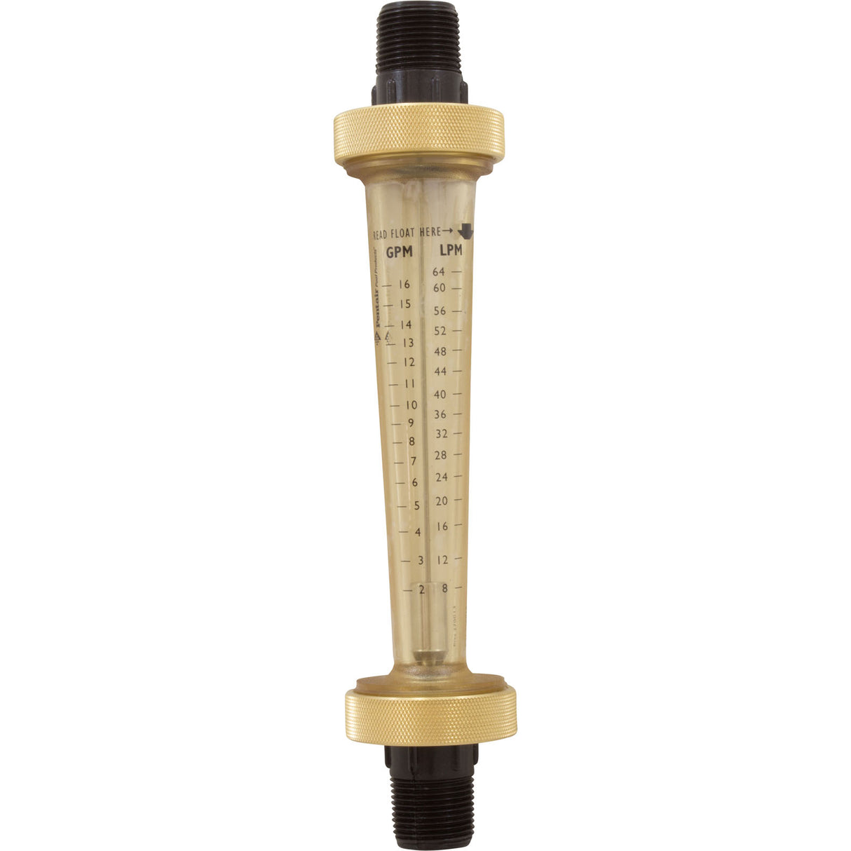 Flow Meter, Pentair, 2-16 gpm, 3/4" Nylon Thd End, Small Body : LDF359N - Pentair - 788379505882 - PartsForSpas.com