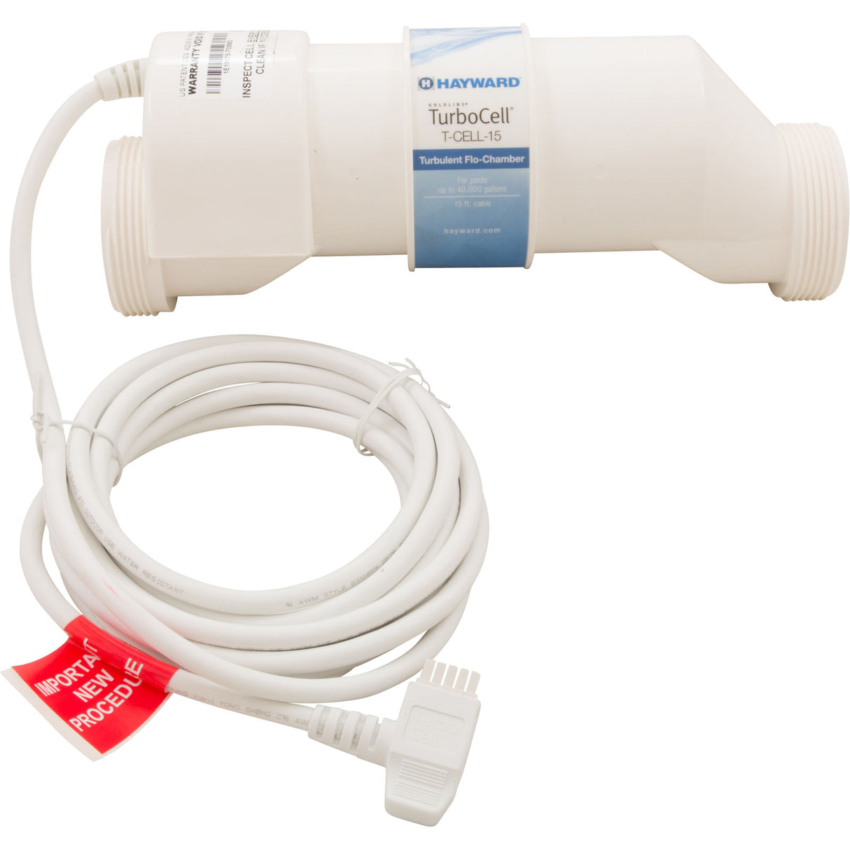 Turbocell, Hayward AquaRite/Logic Repl, 40, 000 Gal : W3T-CELL-15 - Hayward - W3T-CELL-15 - PartsForSpas.com