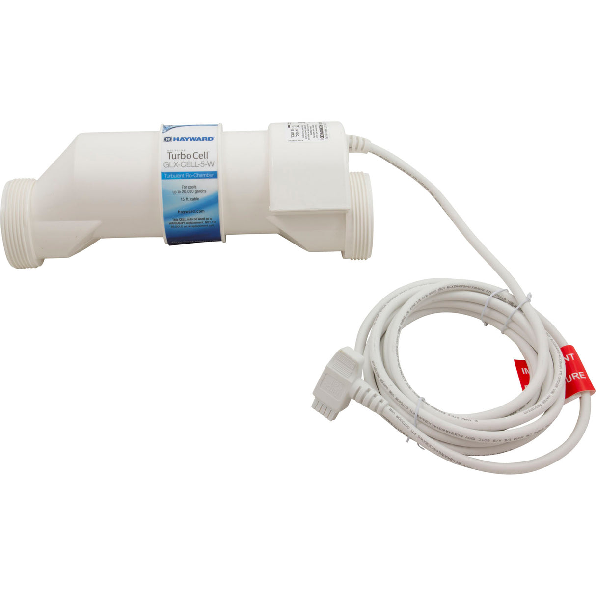 Turbocell, Hayward AquaRite/Logic Repl, 20, 000 Gal, White : GLX-CELL-5-W - Hayward Pool Products, Inc. - 0761418009527 - PartsForSpas.com