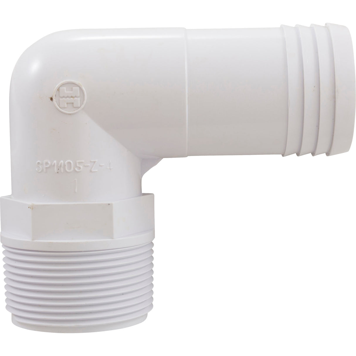 Elbow Adapter, Hayward Chlorinator CL200/CL220, w/1/4" Tap : SPX1105Z4TC - Hayward - 0610377037891 - PartsForSpas.com