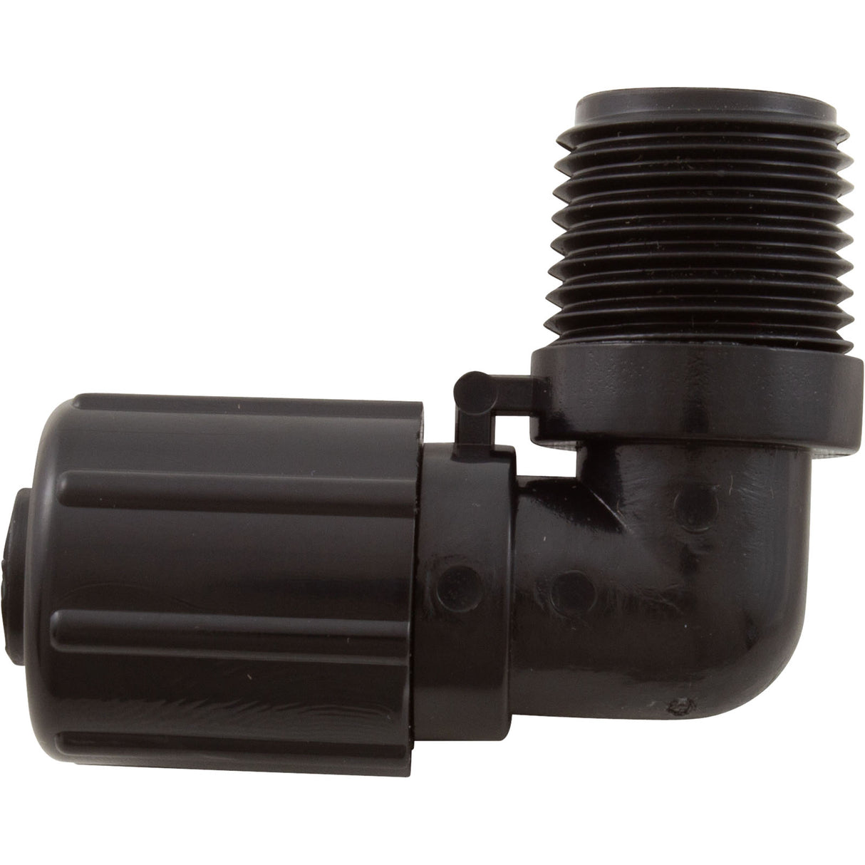 Tube Ftng, Pentair Auto.Feeder 300-29X, 320, 322, 1/2x 90 w/Nut : R172272Z - Rainbow/Pentair - 788379885083 - PartsForSpas.com