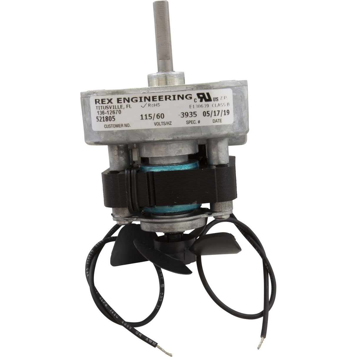 Motor/Gear Assy, Rola-Chem RC25/53, 115v : 521805 - Rola-Chem/Paradise Industries - 757706218054 - PartsForSpas.com