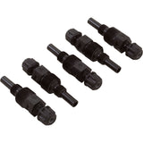 Injection Fitting Cmplt, 5 Pack, Stenner, 1/4", PVC : MCAK300 - Stenner - 840034722680 - PartsForSpas.com
