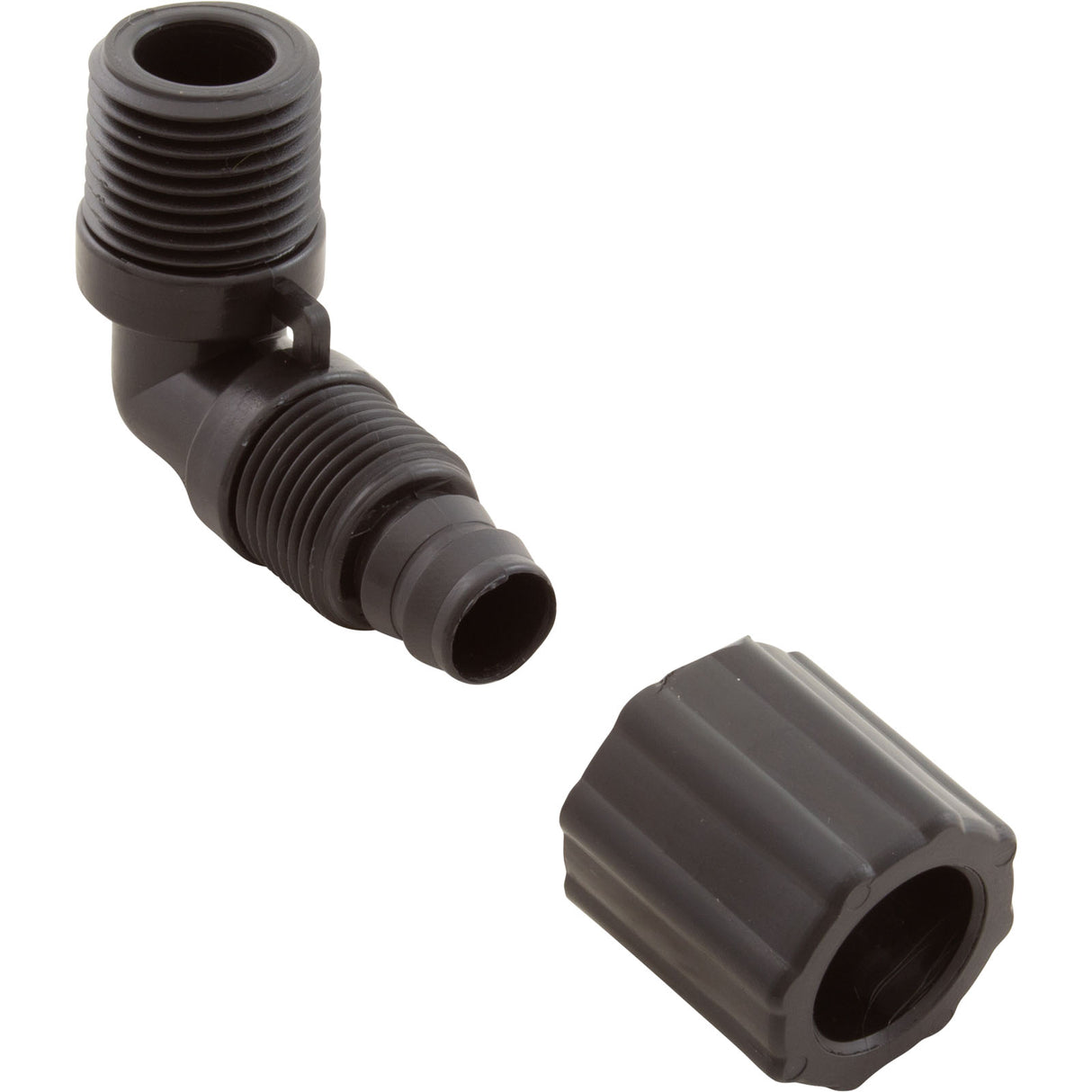 Compression Nut, Aquastar ChemStar CH100, 1/2" 90 x Tube Ftg : CH1017 - AquaStar - 883612078106 - PartsForSpas.com