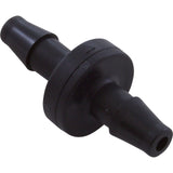 Check Valve, Ozone, AquaSunOzone, 1/4" Barb Kynar, Black : 691 - AquaSunOzone - 691 - PartsForSpas.com