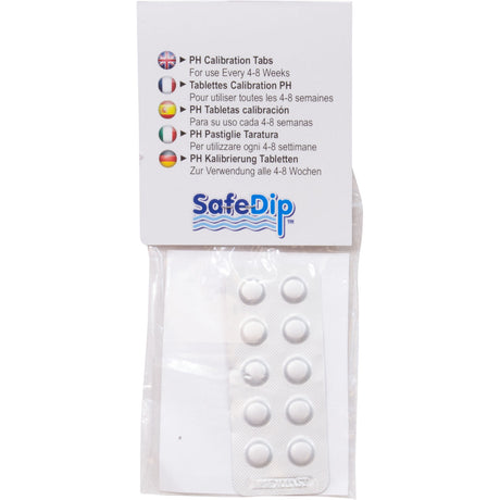 Buffer Tabs, Solaxx SafeDip, ph, 1 Strip of 10 Tabs : MET20A-062 - Solaxx - MET20A-062 - PartsForSpas.com