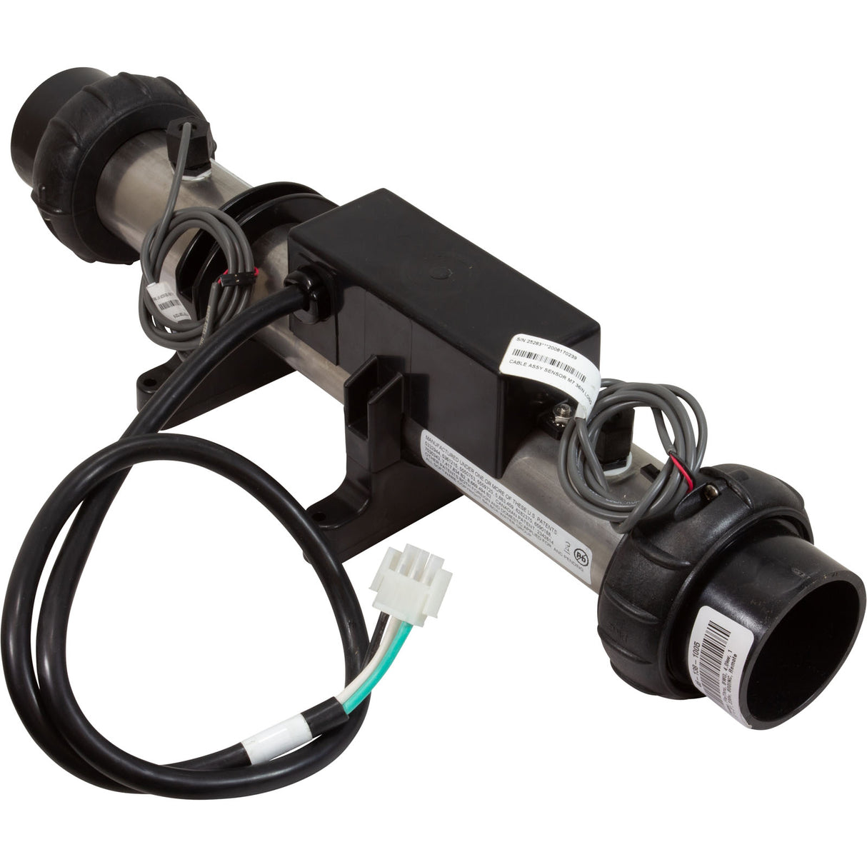 Heater, FloThru, BWG VS100, 4.0kw, 15" x 2", 230v, 800INC, Remote : 58352