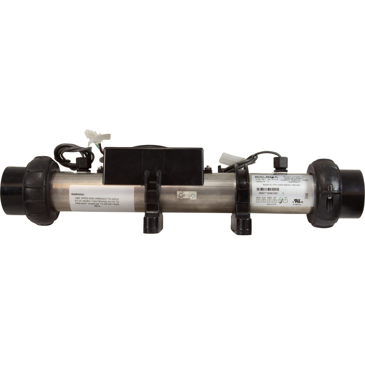 Heater, FloThru, BWG VS100, 4.0kw, 15" x 2", 230v, 800INC, Remote : 58352