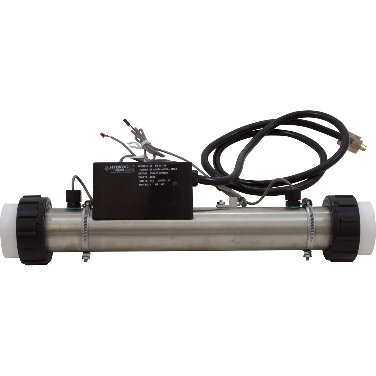 Heater, FloThru, PS-B Series M7™, 15"x 2", 230v, 4kW, 60"Cor : 48-PS40-B