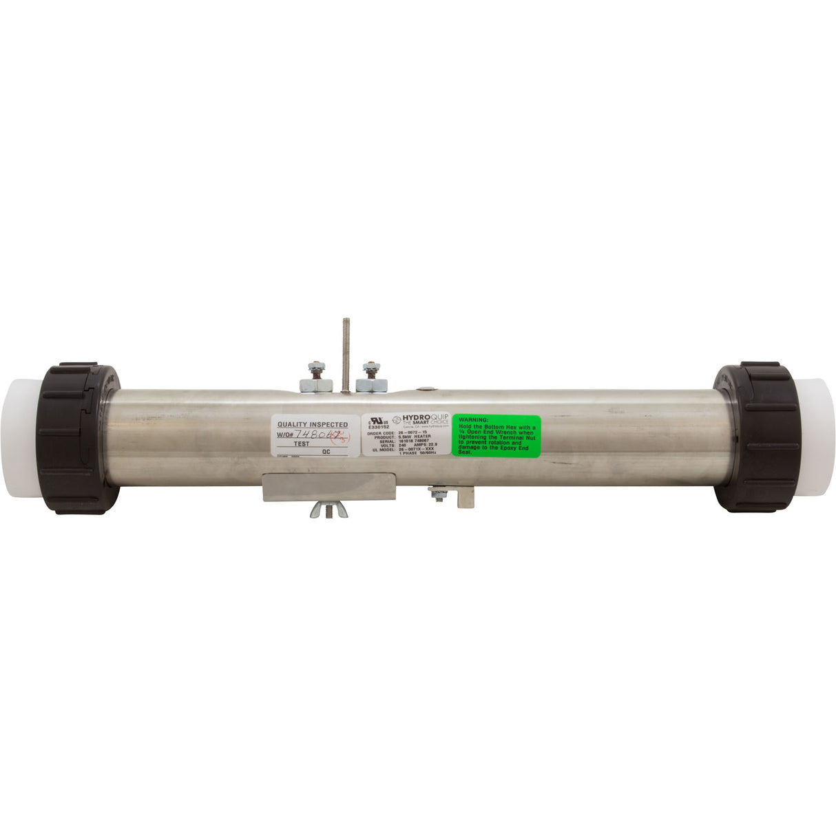 Heater, FloThru, Gecko Series, 2-1/4" x 15", 5.5kw, Slide/VH : 26-0072-15-K