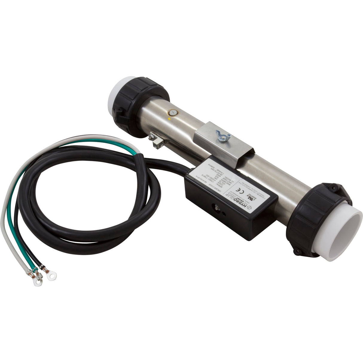 Heater, FloThru, Artic Spas Repl, 12"x2", 4.0kW, 230v, w/Cord, Gen : 48-9150-5P-K