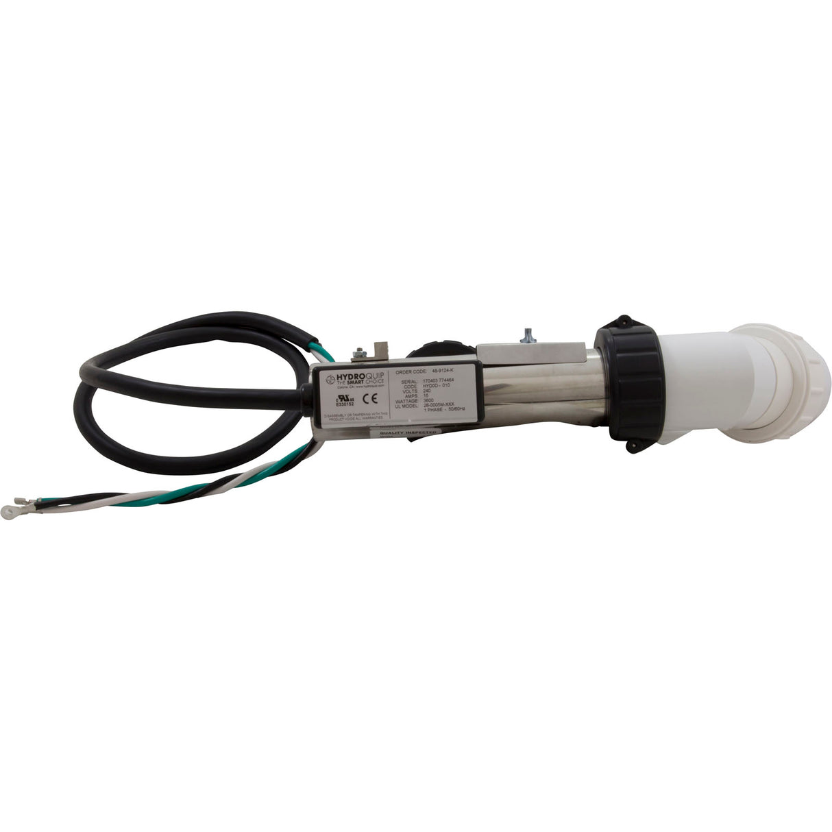 Heater, FloThru Curved, Arctic Repl, 8.5" x 2", 3.6kW, 230v, Gen : 48-9124-AP-K