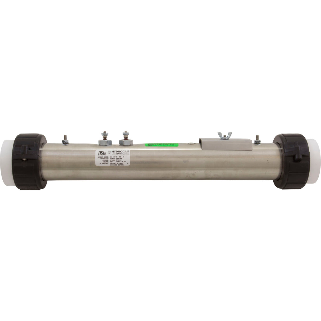 Heater, FloThru, Vita Repl, 15" x 2", 230v, 4.5kW, w/tap, Gen2 : 26-0010-6S-K