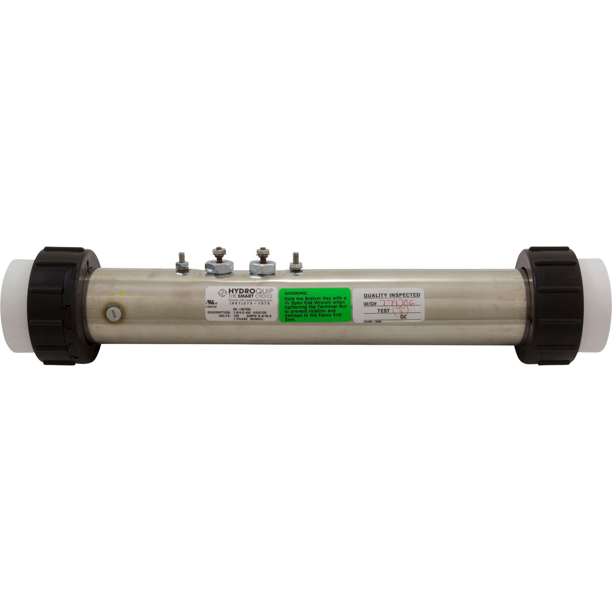 Heater, FloThru, HQ CS700, 13" x 2", 230v, 4.0kW : 26-0070B-1-K