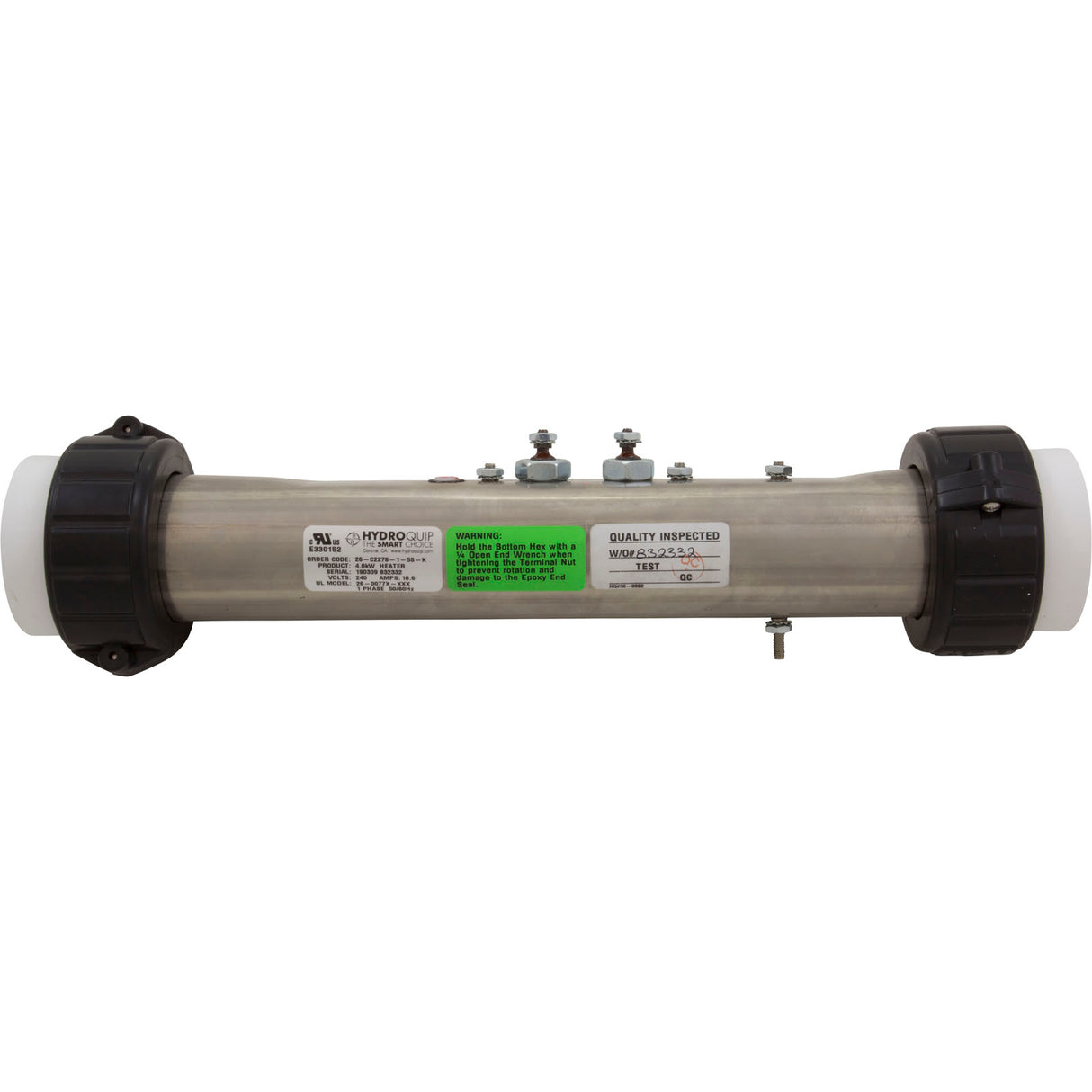 Heater, FloThru, Marquis, 12" x 2", 230v, 4.0kW : 740-0584