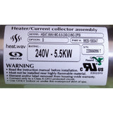 Heater, FloThru, Gecko M-Class, 5.5kW, 15"x2", 230v, w/ PS, OEM : 9920-100347